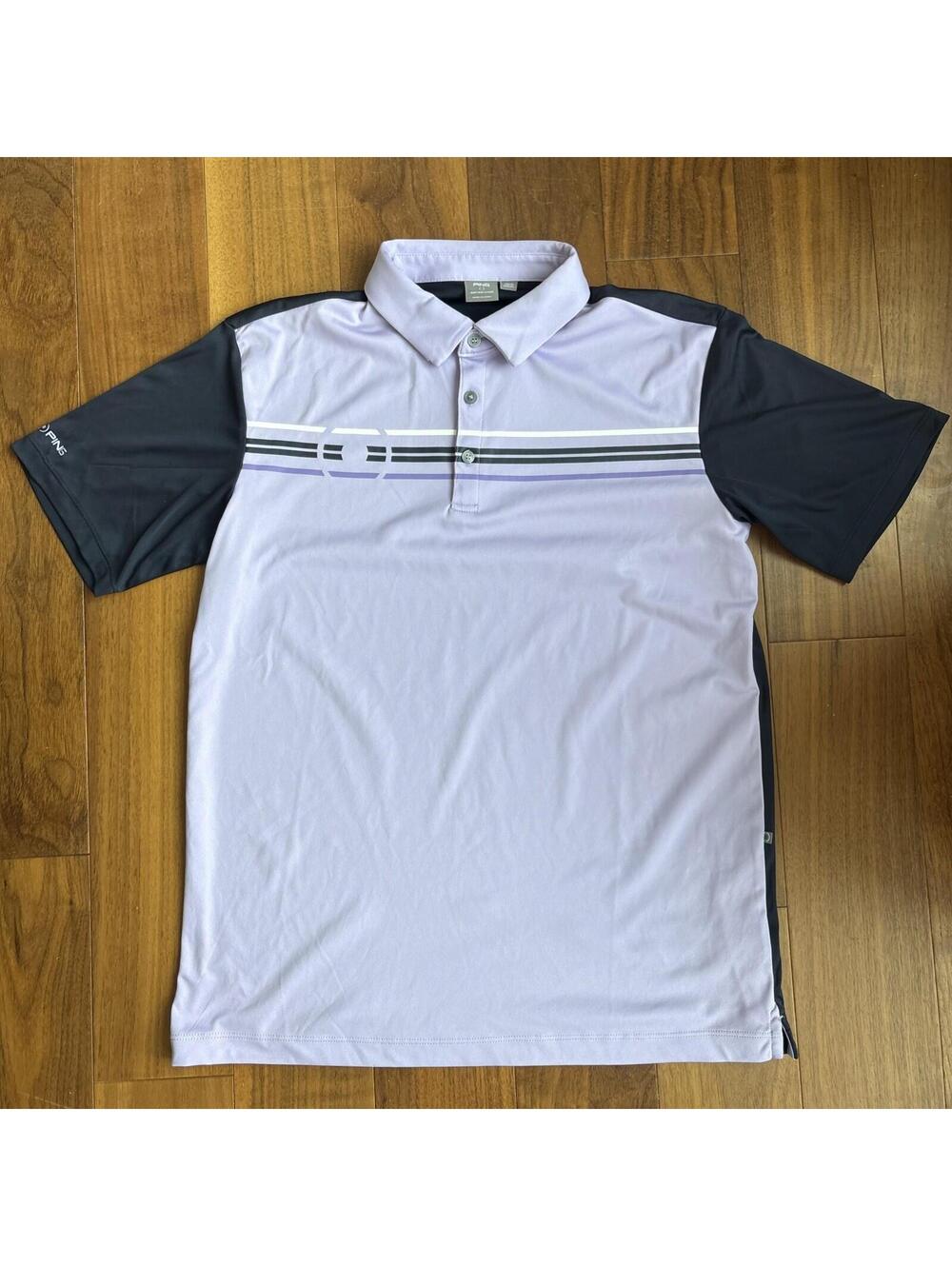 PING Collection Collared Mens Golf Polo Shirt Sz Medium Purple
